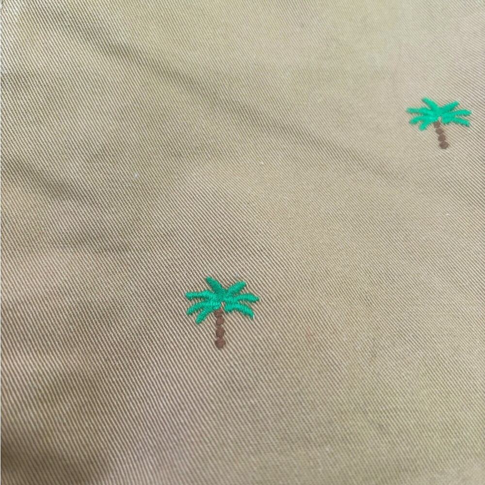 J.Crew Chino Women's Khakis Summer Shorts Embroidered Palm Trees Small Sz 2 $80 - Picture 8 of 8